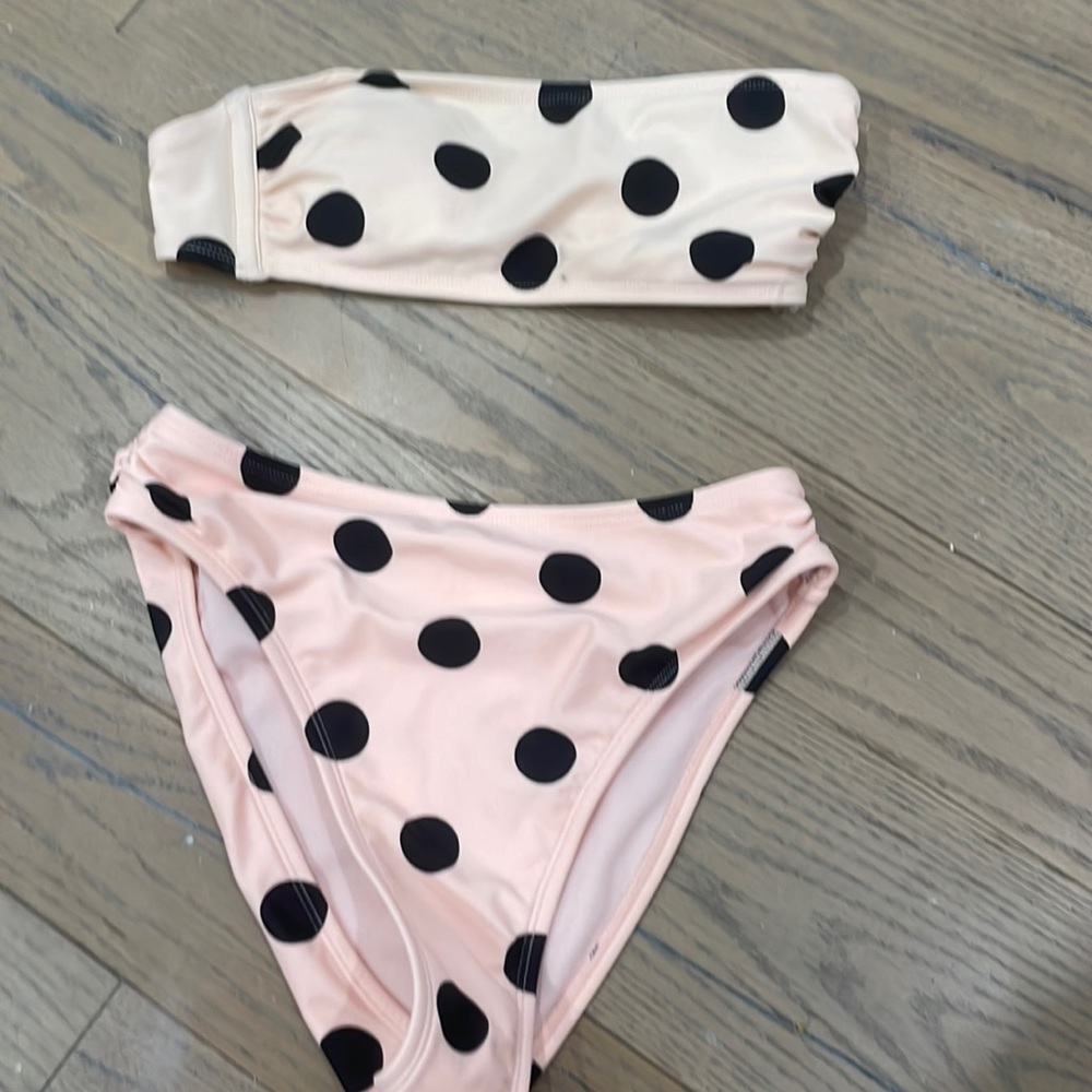 2 piece high waisted bathing suit set